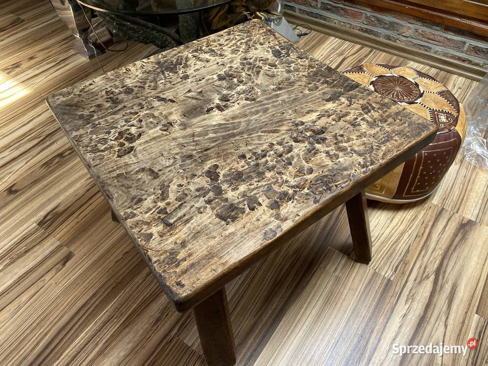 Handmade drewniany ręcznie wykonany Stolik kawowy mały stół