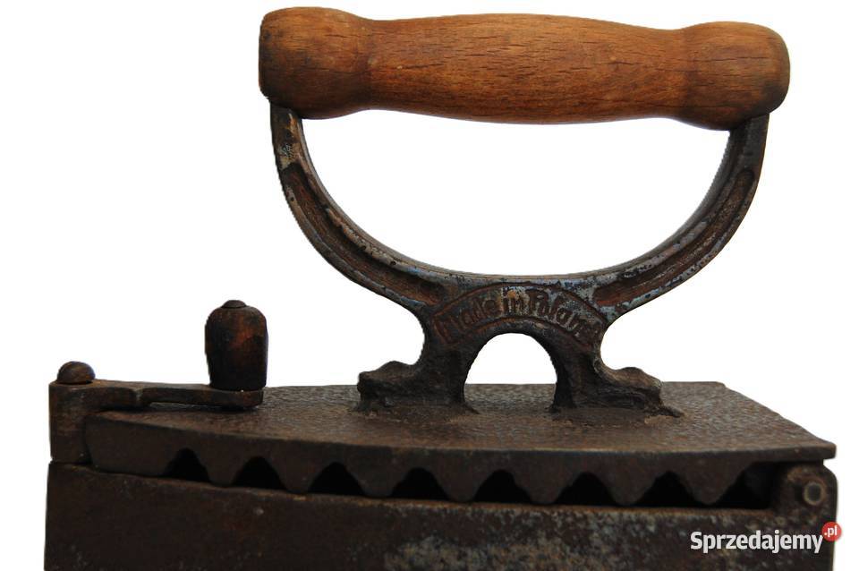 Antyczne przedwojenne żeliwne żelazko na węgiel brązowy lubelskie Lublin sprzedam