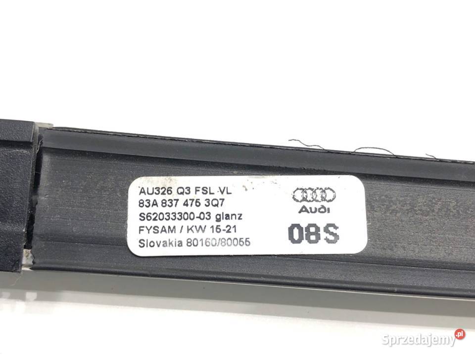 LISTWA ZGARNIAJĄCA PRZÓD LEWY AUDI Q3 II sprzedam