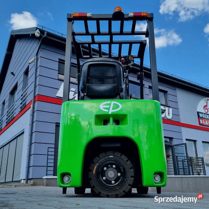 Nowy elektryczny 3kołowy wózek widłowy EP EFS151 regulowane widły Mogilany