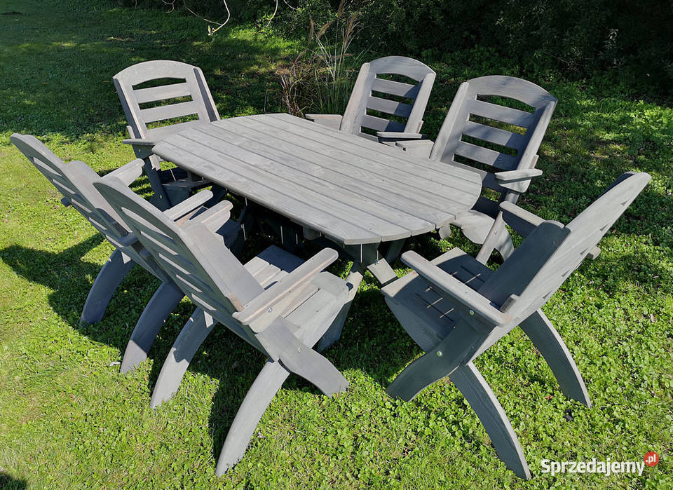 Meble ogrodowe drewniane składane typ X lamel 1 Kalety