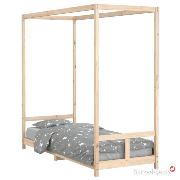 Rama łóżka dzieci 80x200 drewno sosnowe WM834519 mazowieckie Warszawa