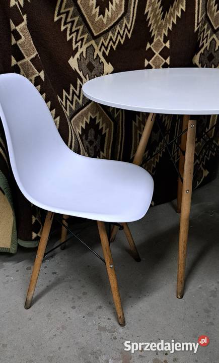 krzesło białe drewniane nogi Krzesła Warszawa