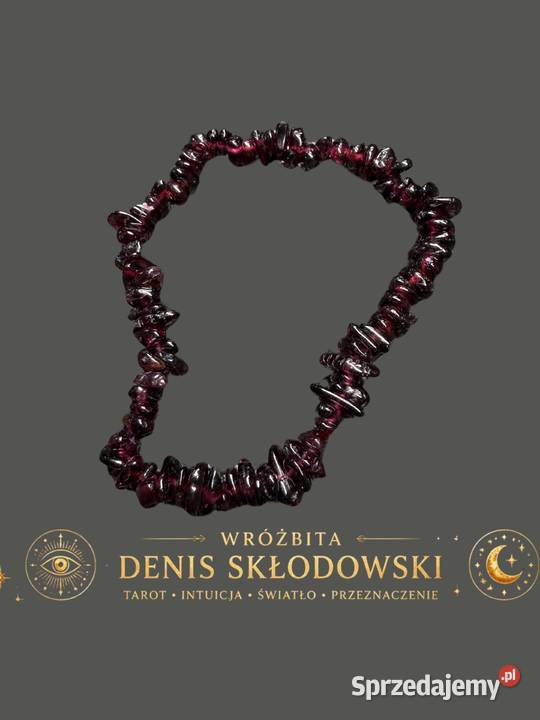Bransoletka z kamieni naturalnych Granat na Chorzów sprzedam