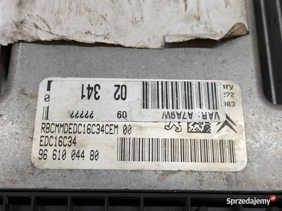 STEROWNIK SILNIKA 9661004480 16 HDI 108 Peugeot sprzedam