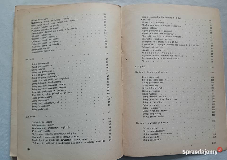 Helena Gawrońska Roboty na drutach LSW 1963 r wielkopolskie Koźminek