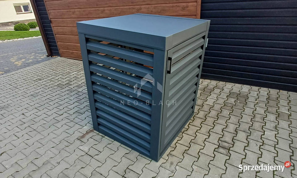 Osłona pompy ciepła 70x70x110 antracyt Zabudowa wielkopolskie Konin