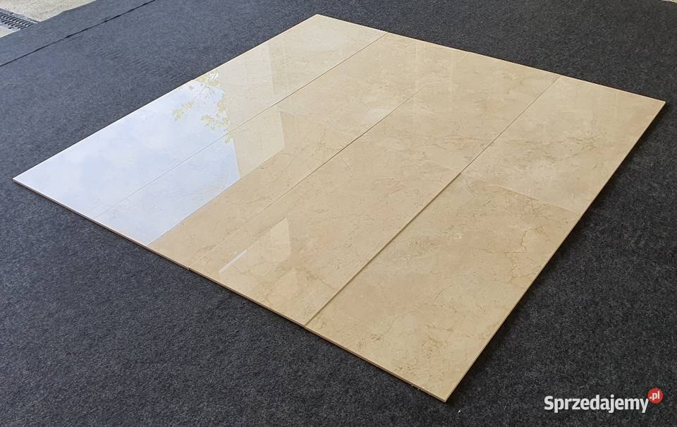Płytki z marmuru Crema Marfil duży format Bielawa