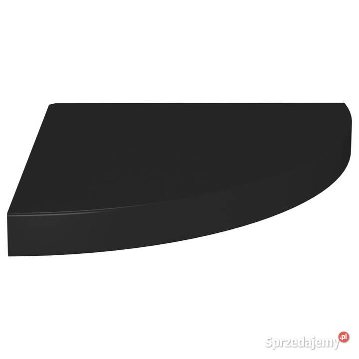 Narożna półka ścienna czarna 35x35x38 MDF mazowieckie