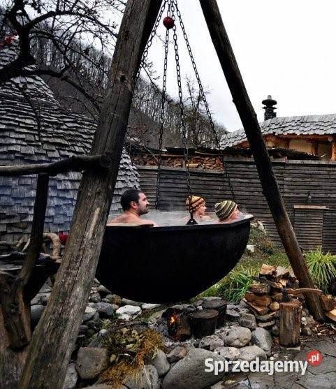 Zadaszenie domku holenderskiego sauny tratwy Katowice