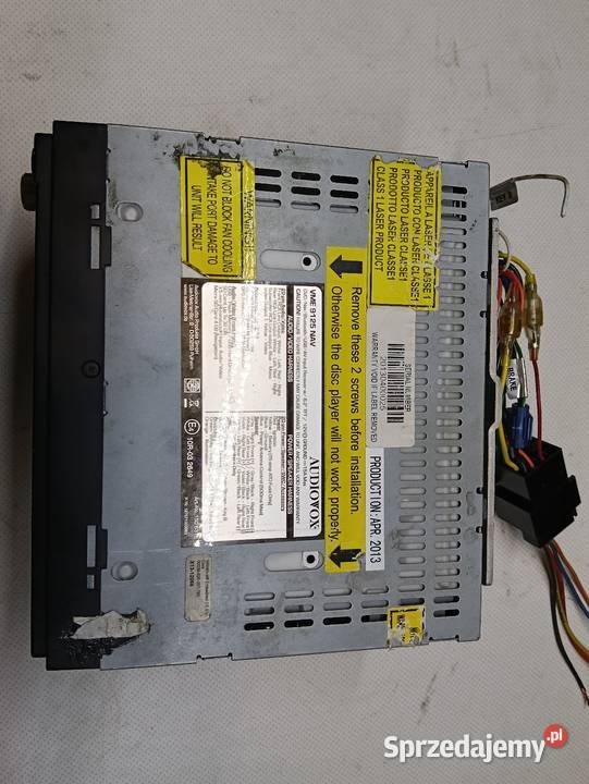 radioodtwarzacz samochodowy Audiovox VME 9125NAV Drążdżewo Nowe sprzedam