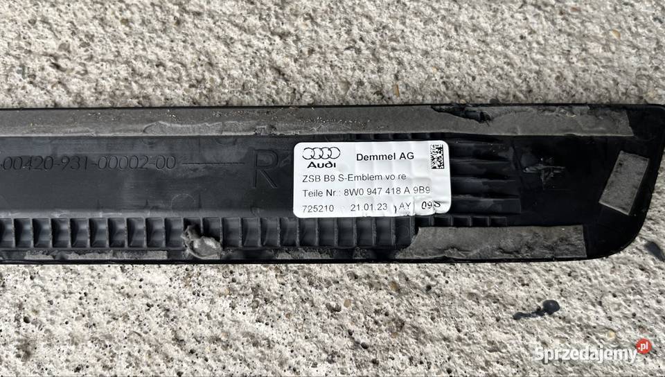 Listwa progowa Audi A4 b9 Wałbrzych
