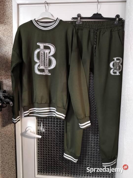 Nowy stylowy bawełniany komplet dres Żory