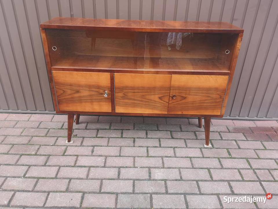 Komoda Szafka RTV Niska PRL 116 Stara Renowacji Swarzędz