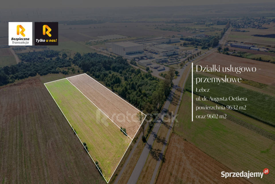 sprzedaży gruntu 9632m2 Łebcz Dr Augusta pomorskie