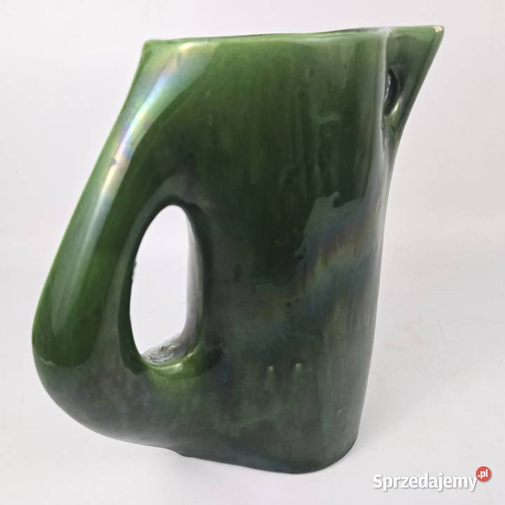 Dzban midcentury modern ceramika artystyczna Bronisze