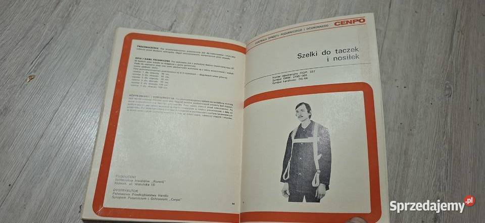 Katalog sprzętu ochrony osobistej CENPO wyd 1976 Łęczyca sprzedam