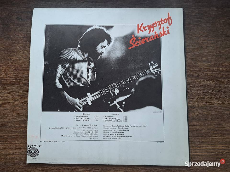 Krzysztof Ścierański Wydanie z 1984 Stan Tarnowo Podgórne