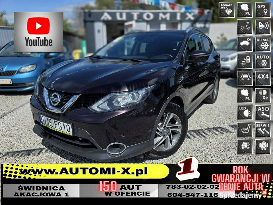 Nissan Qashqai SPRZEDANY 4X4 SkóraTeknaFULL VAT marża