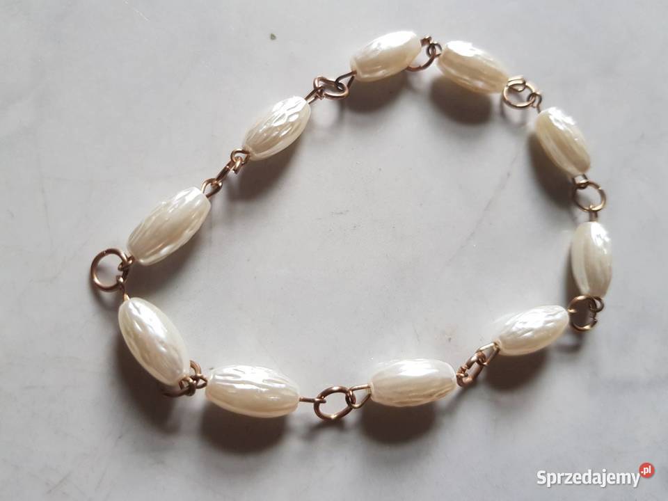 bransoletka z perłowej masy koraliki galanteria Kielce