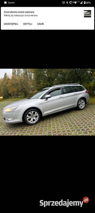 Sprzedam Citroena C5 20 HDI 140 2009r Wersji C5 Bydgoszcz