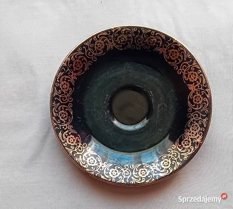 Podstawek pod filiżankę porcelit Chodzież czarny wielkopolskie Koźminek