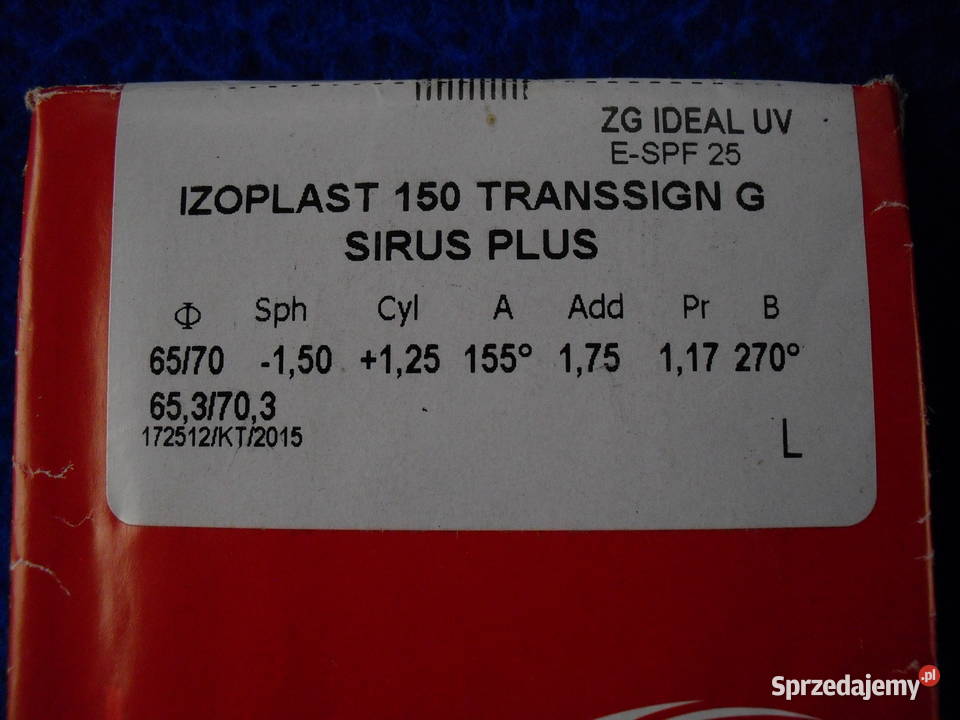 SOCZEWKI DO OKULARÓW Bielawa