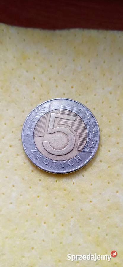 Moneta 5zlz 1996 roku Skoczów