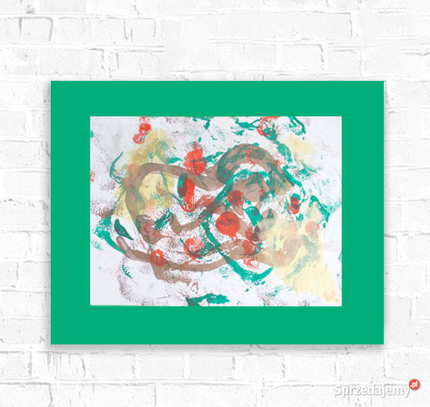 abstrakcyjny rysunek 30x40 abstrakcja obraz Bydgoszcz