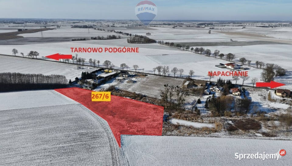 Działka inwestycyjna 9521mNapachanie S11 wielkopolskie