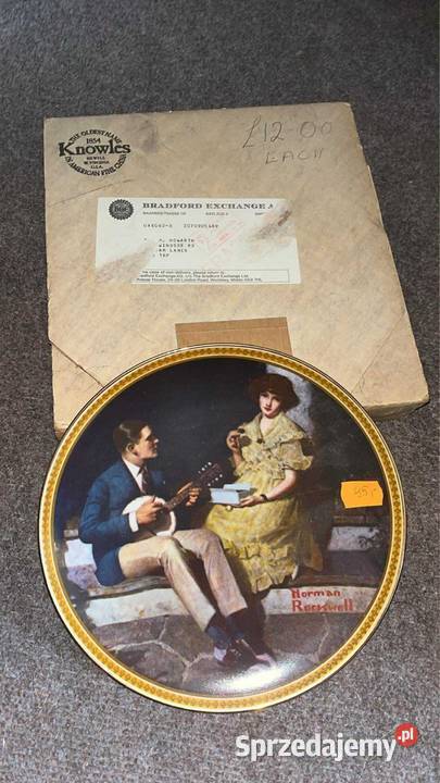 Talerz z limitowanej edycji Norman Rockwell Gdańsk