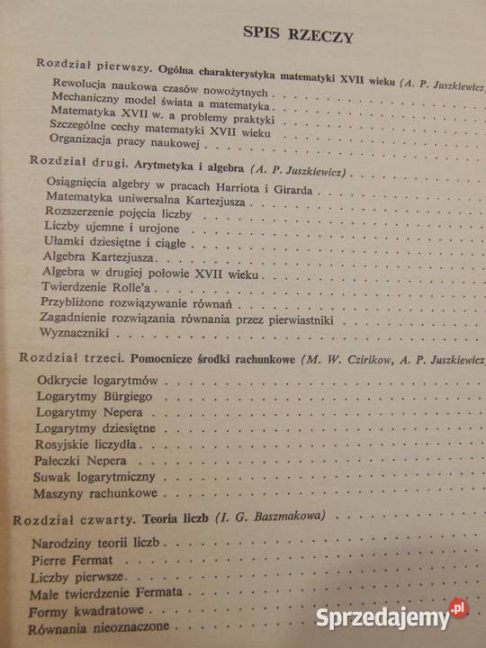 Historia matematyki 2 siedemnstego stulecia śląskie Czeladź