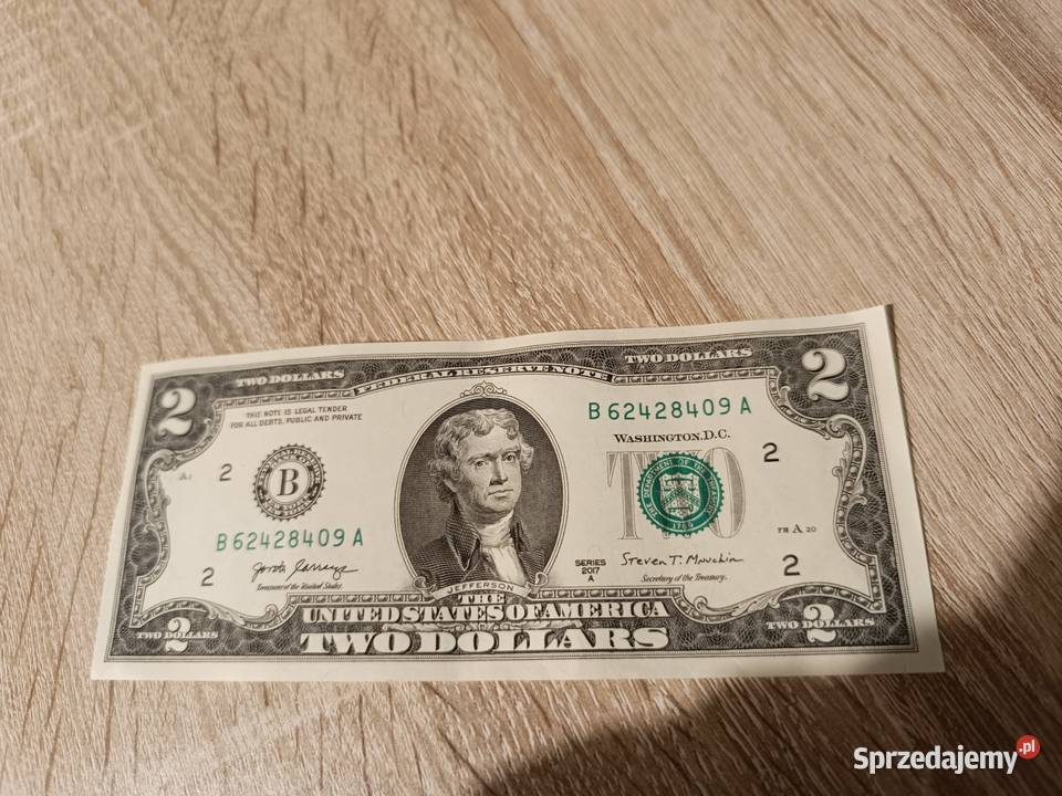 Nowy banknot dwudolarowy 2 United States of Rzeszów