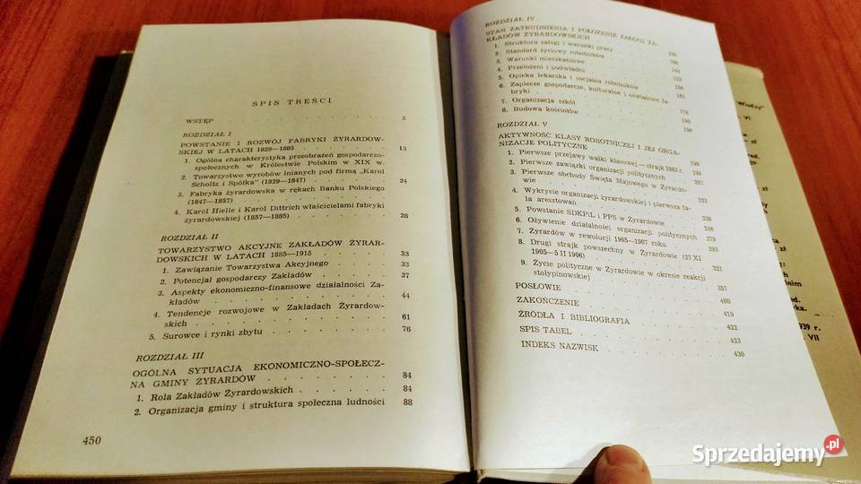 Zakłady Żyrardowskie w latach 18851915 Rok wydania 1979 Gdańsk sprzedam
