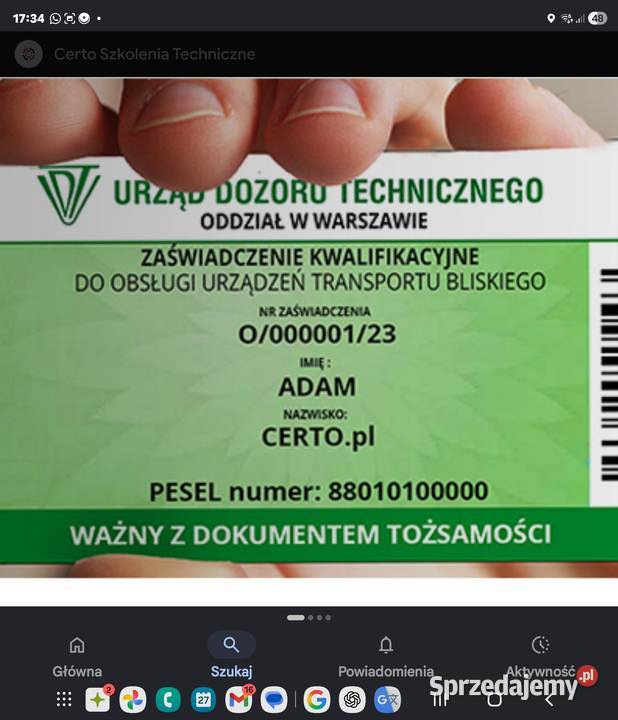 Oto propozycja profesjonalnego tekstu ogłoszenia Ostrołęka