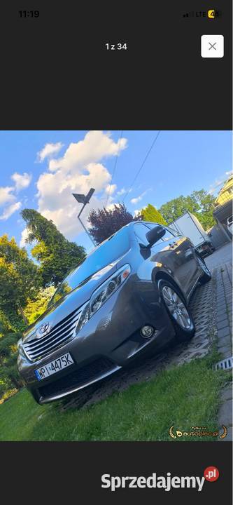 Toyota Sienna 35 V6 XLE 7Osobowa BenzynaLPG Wrocław