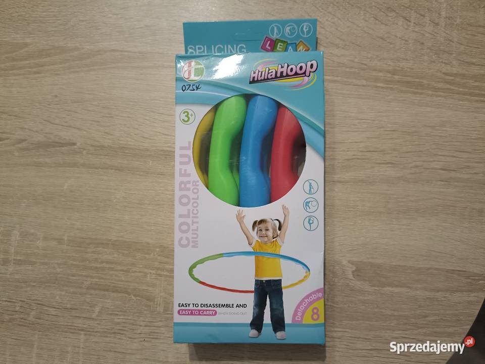 Hulahop z wypustkami kolorowe 60 składane z 8 Plastik  Kwidzyn sprzedam