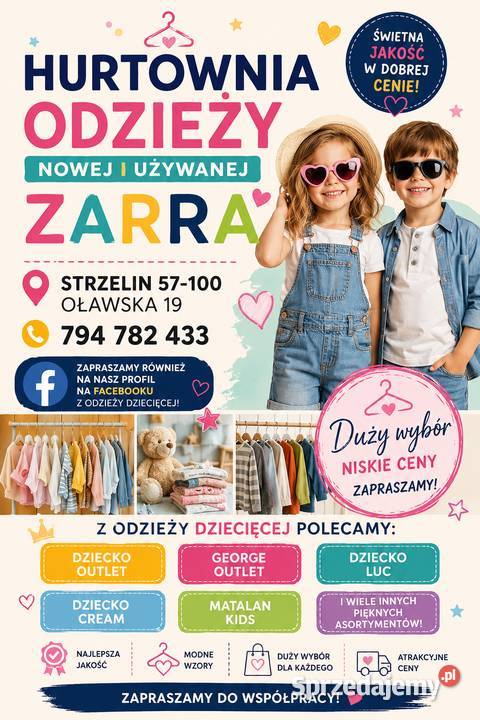 HURTOWNIA ODZIEŻY NOWEJ I UŻYWANEJ Strzelin