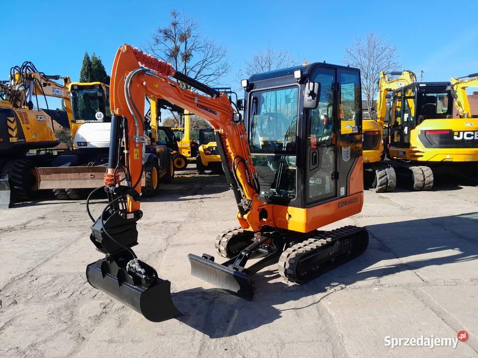 Minikoparka lonking 2t JCB CAT VOLVO TAKEUCHI pełny VAT Krotoszyn