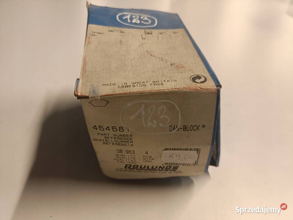 Peugeot 605 PRZEDNIE KLOCKI HAMULCOWE przód Klocki hamulcowe Janów