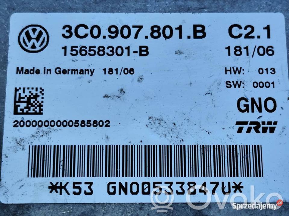 VW PASSAT B6 STEROWNIK MODUŁ HAMULCA RĘCZNEGO