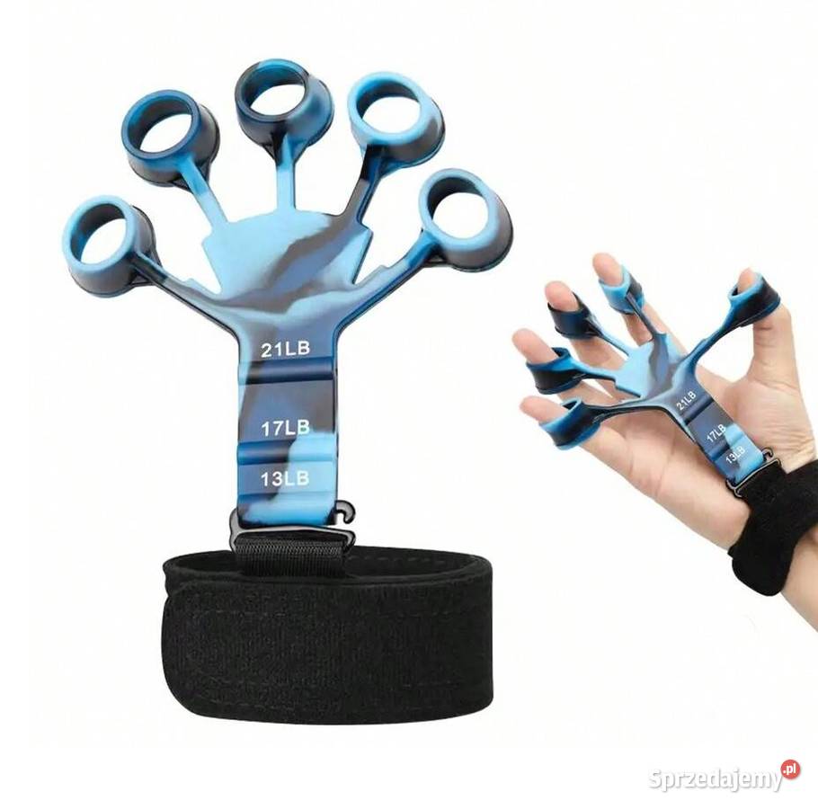 Finger Gripper sprzęt do ćwiczenia rąk | Czarno-niebieski