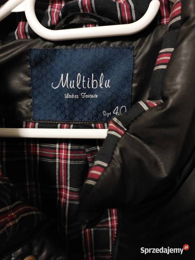 Kurtka ocieplana firmowa czarna ML Rozmiar 40(L) Moda i Styl