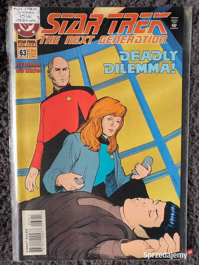 Star Trek The Next Generation 3 komiksy DC USA
