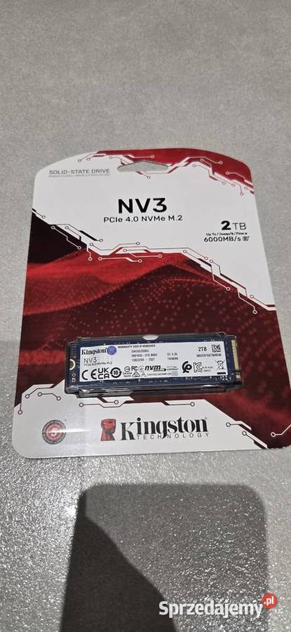 Nowy dysk SSD Nvme 2 TB śląskie Częstochowa