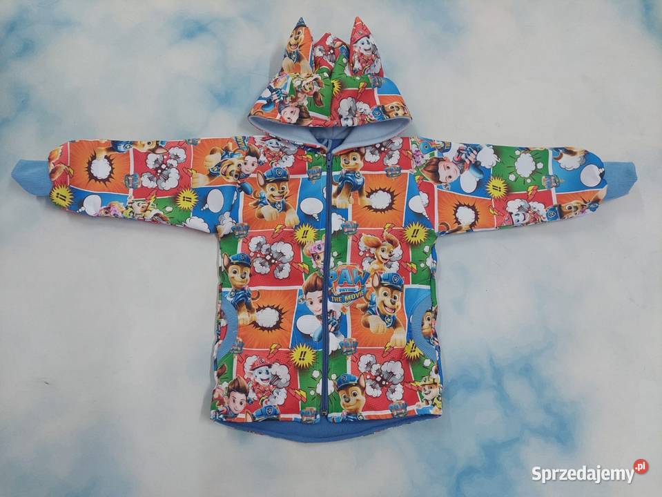 Kurtka przeciwdeszczowa ocieplana polarkiem Psi 5 lat+ śląskie Ustroń sprzedam
