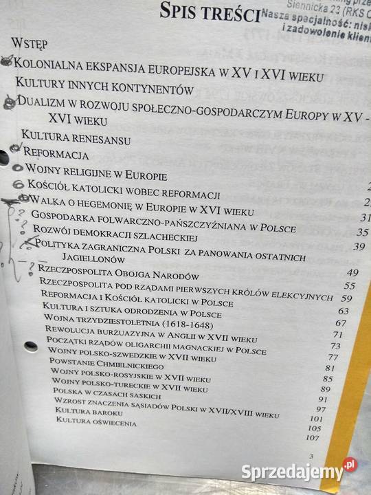 Notatki z historii Ciejka Omega antykwariat Warszawa sprzedam