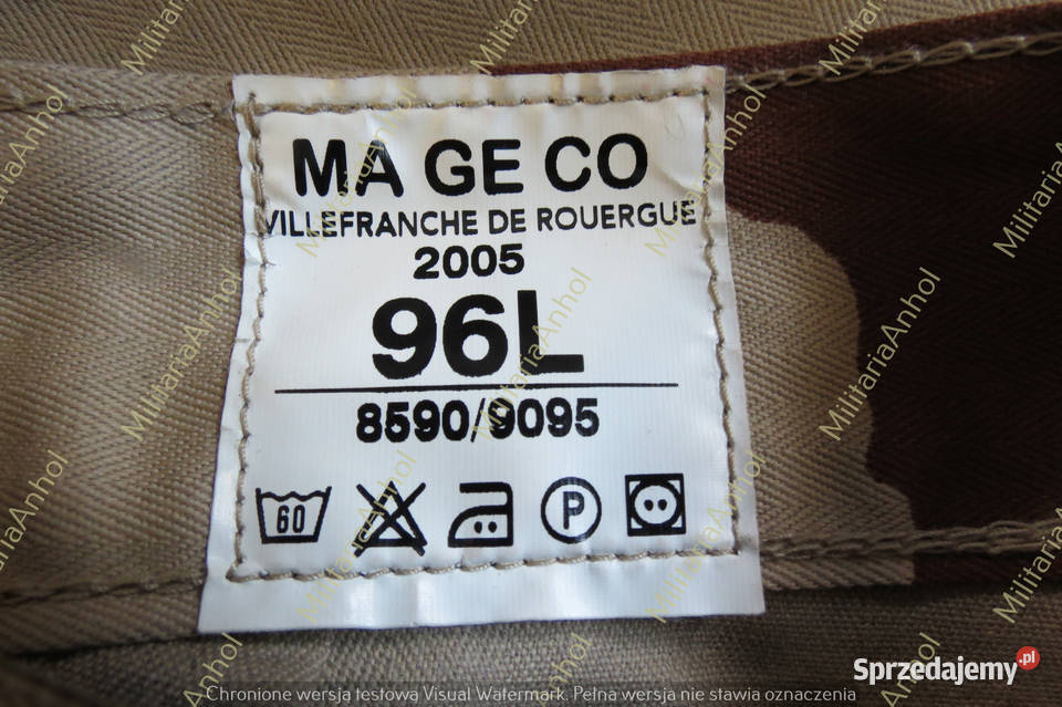 spodnie moro taktyczne wz Francja MAGE CO 2005 Skwierzyna