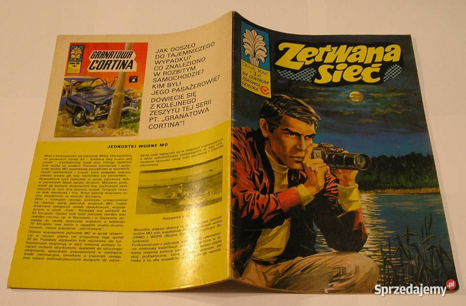 KAPITAN ŻBIK ZERWANA SIEĆ 1977 PIERWSZE WYDANIE Polskie Komiksy Łódź