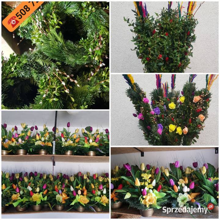 wianki Wielkanocne wiank żywe PRODUCENT